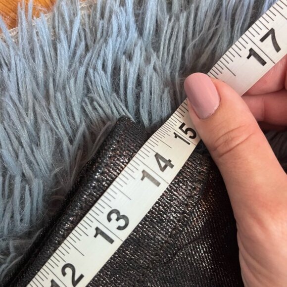 Old Navy Metallic Brown High-Waisted Shine OG Straight Ankle Jeans Size 4 - Picture 5 of 7